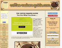Tablet Screenshot of coffee-makers-guide.com